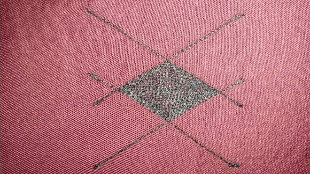 Design with straight line thread machine - YouTube