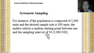 Common Methods in Selecting Samples