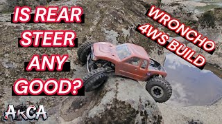 Rear steer on an rc crawler. Is it any good? Lets find out!