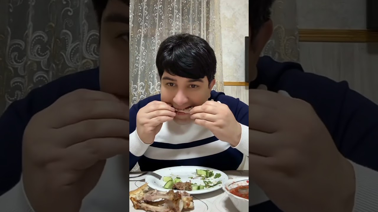 BABOŞ, MƏFTUN VƏ ELDƏNİZ KAFEDƏ KABAB YEYİR 🍗🥗🫓