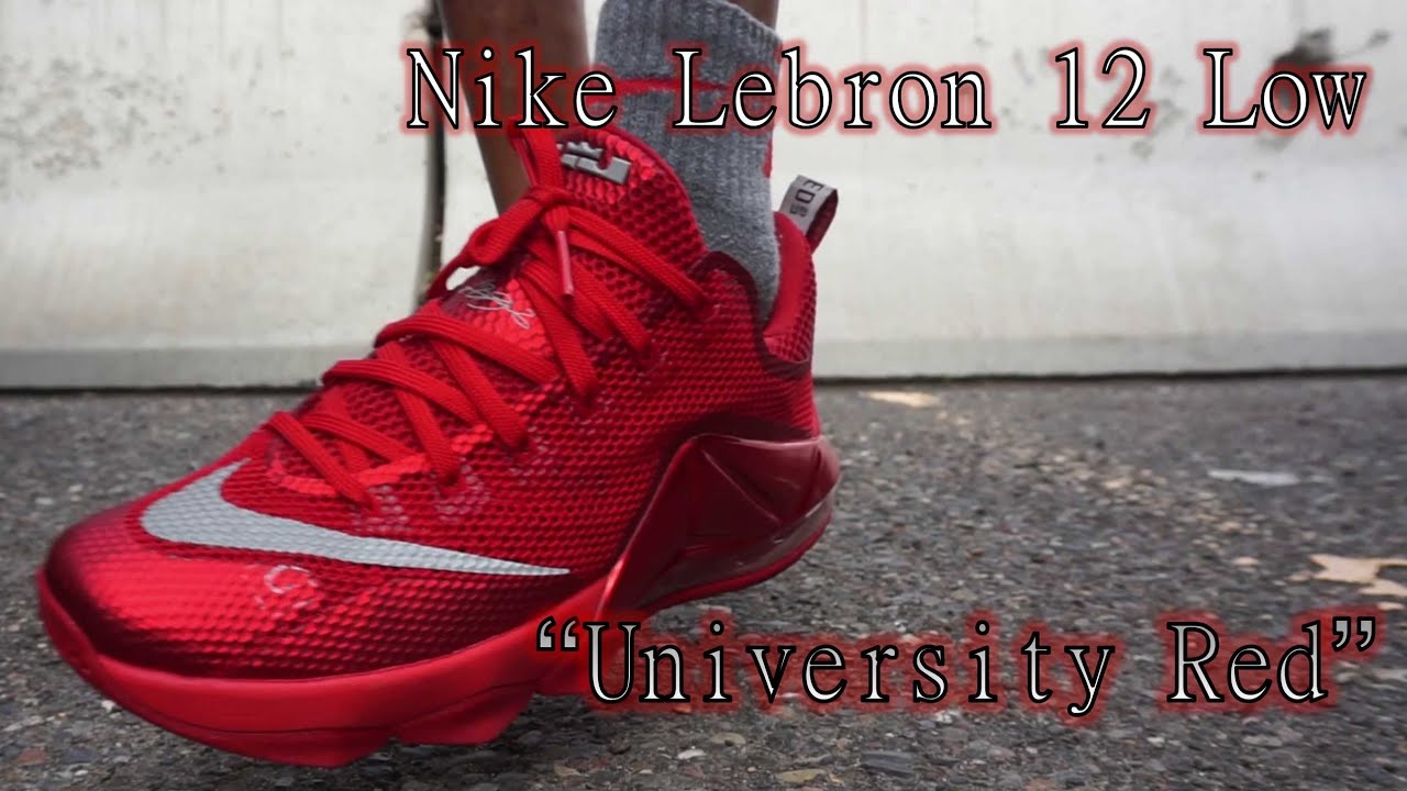 Nike Lebron 12 Low "University Red"