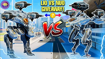 🔥 100X NUO & LIO GIVEAWAY! COMPARISON WHICH ONE IS BETTER? || WAR ROBOTS WR ||