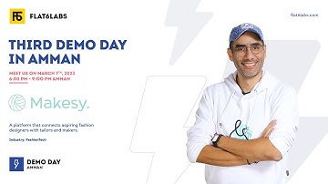 Makesy Pitch | Flat6Labs Third Demo Day in Amman | #F6LDemoDay