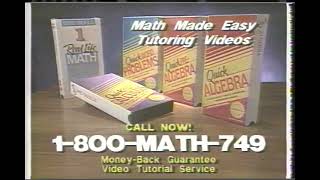 Math Made Easy Educational VHS Collection Commercial (1995)