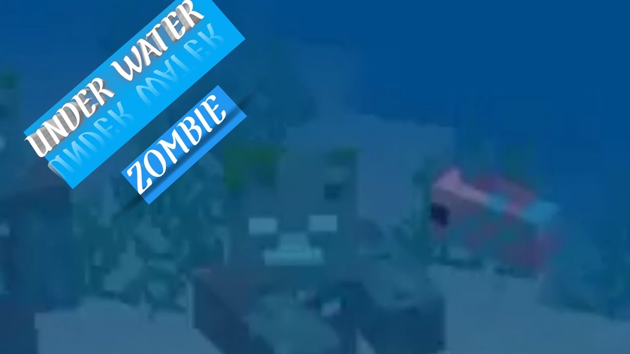 UNDER WATER ZOMBIE #MINECRAFT SHORT #minecraft #minecraft # ...