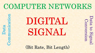 Computer Networks || Digital Signal | Bit Rate | Bit Length | Frequency Domain