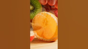 Microcilia Slice — Hypnotic ASMR Fruit Cut #ASMR #Macro #Satisfying