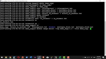 Docker Container Image Build CMD WORKDIR COPY - Video 24