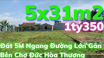 Bán đất Đức Hoà 42 | Đất 5m Ngang đường Lớn Đẹp Như Thế ở Đức Hoà Thượng ! Xem Là Thích