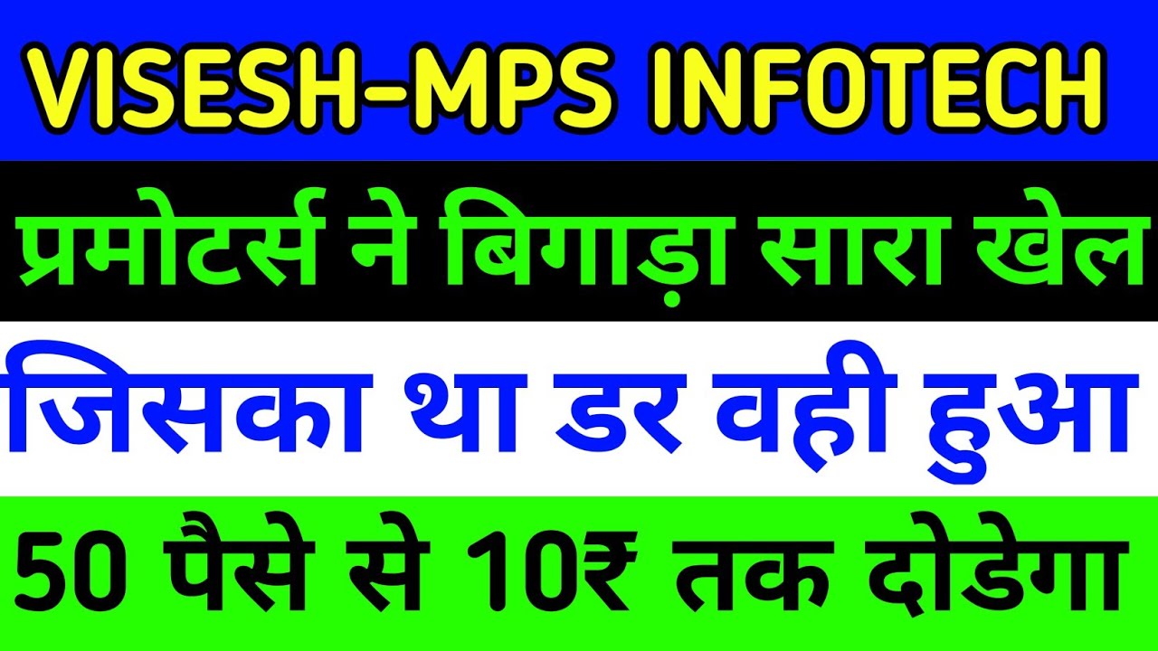Mps Infotech MPS infotecnics share latest news | Visesh infotech Share latest news ...