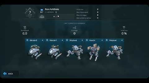 War robotsTest server 4.0 New healing robot Mender and weyland.