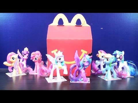 2014 FULL SET OF 8 MY LITTLE PONY MCDONALDS HAPPY MEAL TOY REVIEW - YouTube