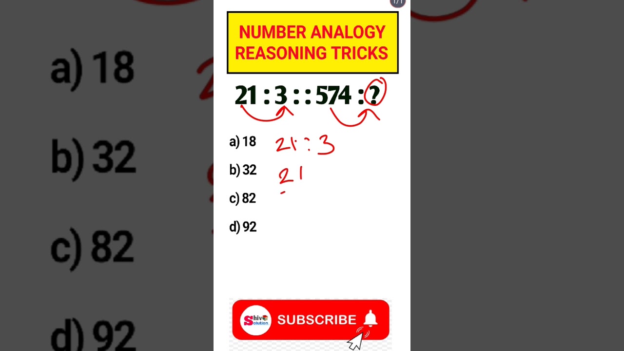 Number Analogy reasoning classes|| ssc cgl reasoning tricks | ssc gd reasoning classes