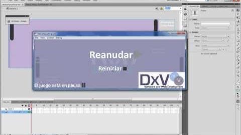 Menu pausa para SWF y juegos de Flash con ActionScript parte 1/4