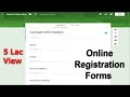 How to create online registration form using google docs Forms