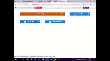 Attendance Management System with the source code free project in PHP