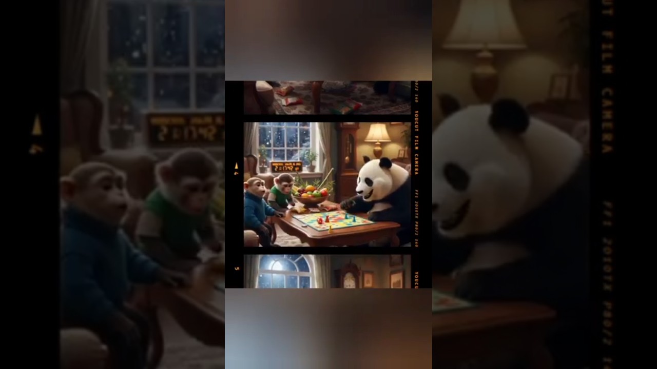 "Unbreakable Bonds: 3 Best Friends, 2 Monkeys & 1 Panda on an Epic Farm Adventure!" 🍌🐼🎉