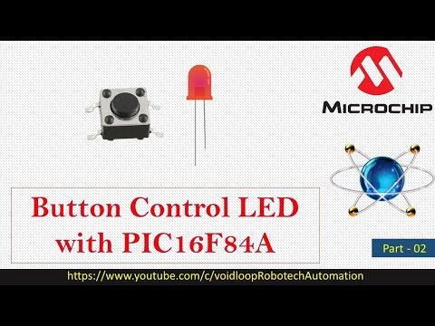 02 Button Control LED with PIC16F84A ||Proteus Simulation||
