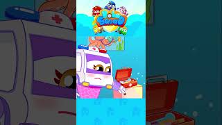 Baby Mermaid Got Sick Song | Doctor Checkup Song | Healthy Food Song | RoboSquad Kids Song #shorts