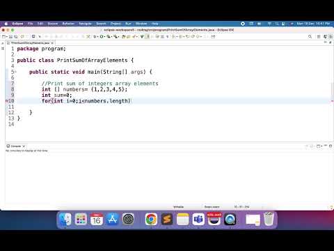 Print sum of integer Array Elements