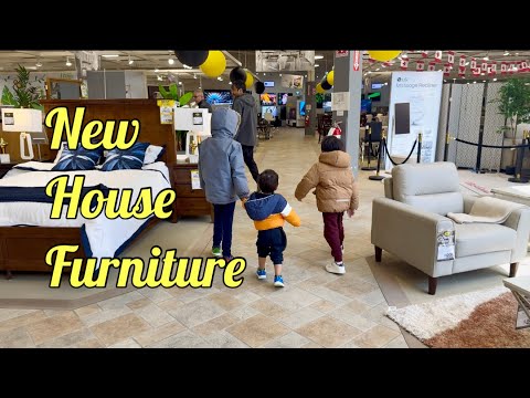 New House k liye FURNITURE Shopping ☺️| Leon’s furniture store in Canada 🇨🇦 | The Misha Family❤️
