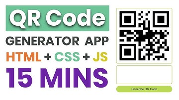 #4 QR Code generator app in 15 mins | HTML CSS and JavaScript