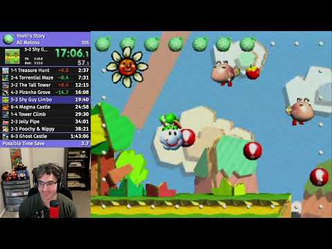 Yoshi's Story - All Melons speedrun in 1:41:56 (Former WR)