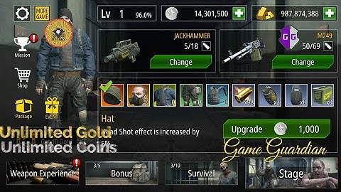 Zombie Fire hack Unlimited Gold & Coins With Game Guardian