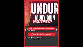 Akaun Rasmi Bersatu Tukar Gambar Latar, Papar `Undur Muhyiddin’ #MGFlash