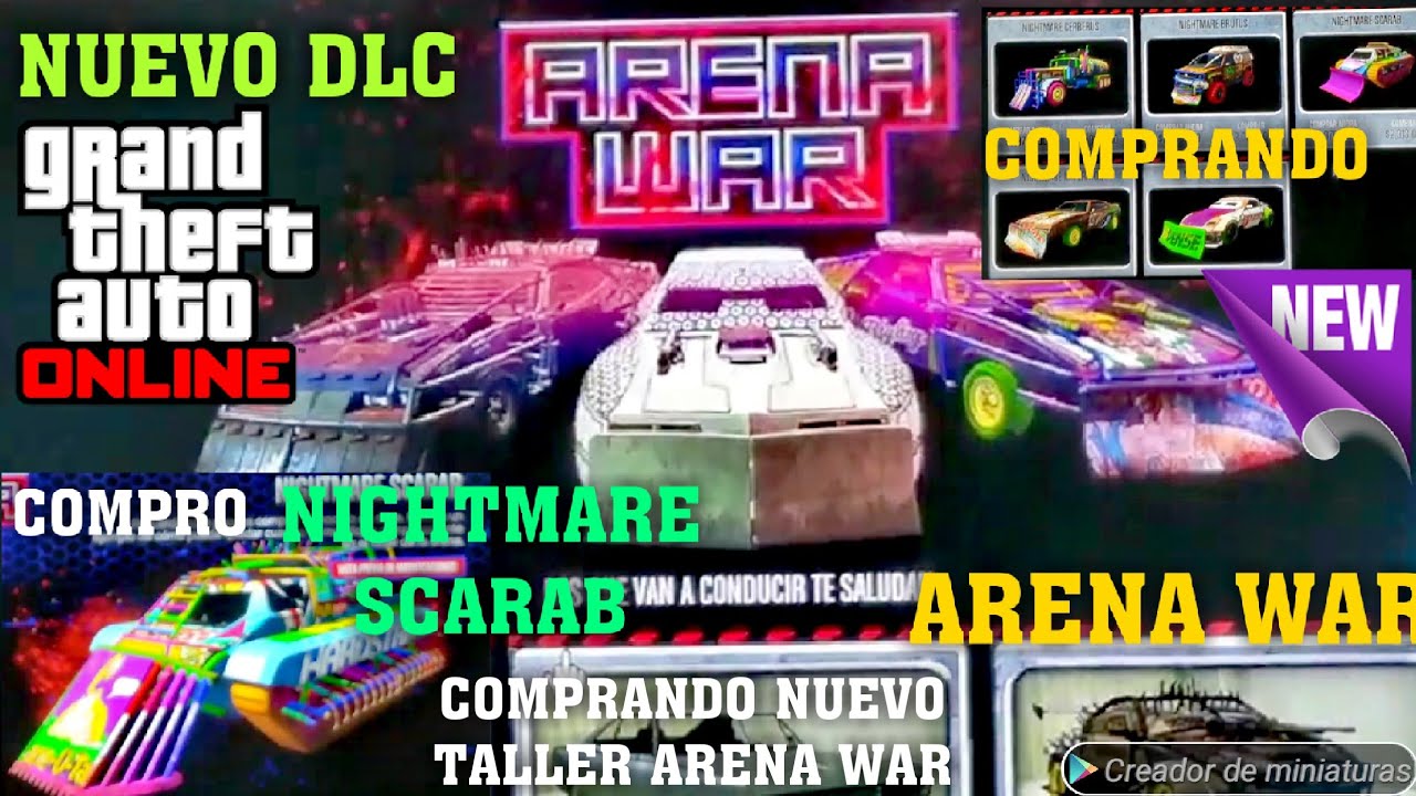 COMPRANDO NUEVO TALLER Y [NIGHTMARE SCARAB] *NUEVO DLC ARENA WAR* GTA V ONLINE 1.46 (XBOX ONE /PS4)
