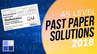 May 2018 Edexcel AS level Maths Paper 1 - Question 4
