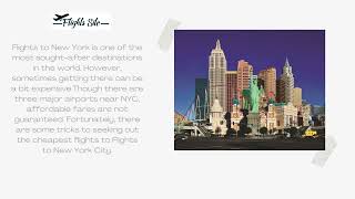 Cheap flights to New York Guide Including Booking Tips