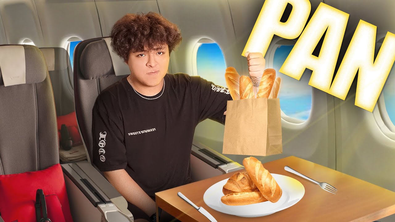 tomé un AVIÓN solo para comprar pan 🛩️