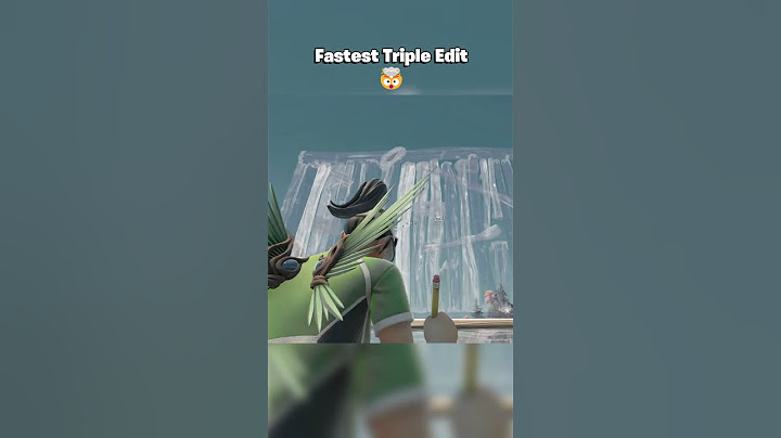 Fastest Triple Edit In Fortnite 🤯 #shorts