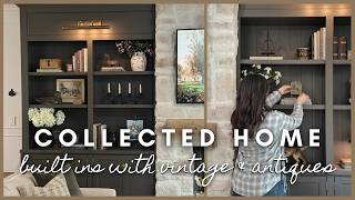Collected Home Styling | built in decorating with vintage & antiques