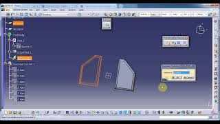 آموزش محیط پارت دیزاین کتیا دستور symmetry mirror