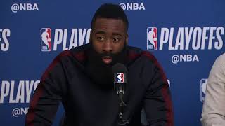 [FULL] James Harden after Rockets' win over Jazz: Game 2 'was a learning experience' | NBA on ESPN