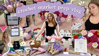 crochet market prep with me! 💕 MY BEST MARKET, how much $$ I made, recap