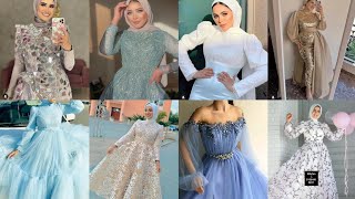 كولكشن فساتين سواريه 2021 فساتين خطوبه مميزه للمحجبات (فساتين تفصيل 150جنيه🤑)👗💙💙💙💙💙💙💙🌟