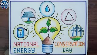 Energy Conservation Day Poster Drawing | Save Energy Drawing | World Energy Conservation Day Drawing