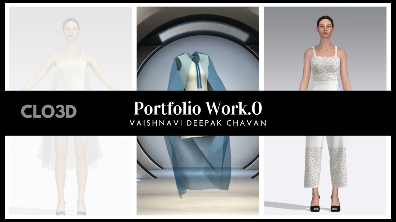 CLO3D FASHION PORTFOLIO YouTube