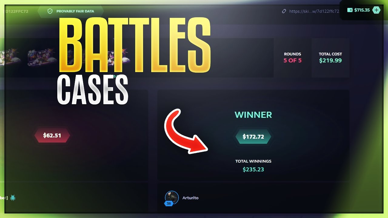 DOIN BATTLE CASES WORTH OF 100 CSGO Cases YouTube