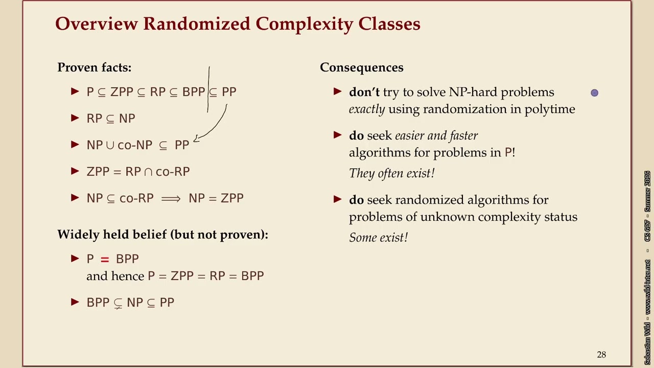 Advanced Algorithms (Summer 2025) 08-8 Random Complexity Reprise