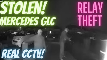 Mercedes GLC stolen in 30 seconds - Real CCTV of relay theft