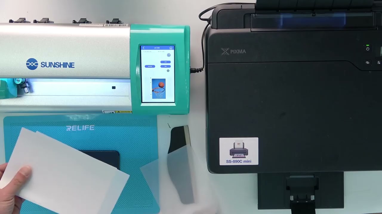 ss 890c pro cutting machine Connect the printer