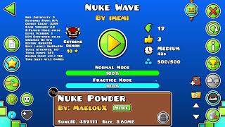Nuke Wave AND Nuclear Wave 100% | ColaGDPS Extreme Demons