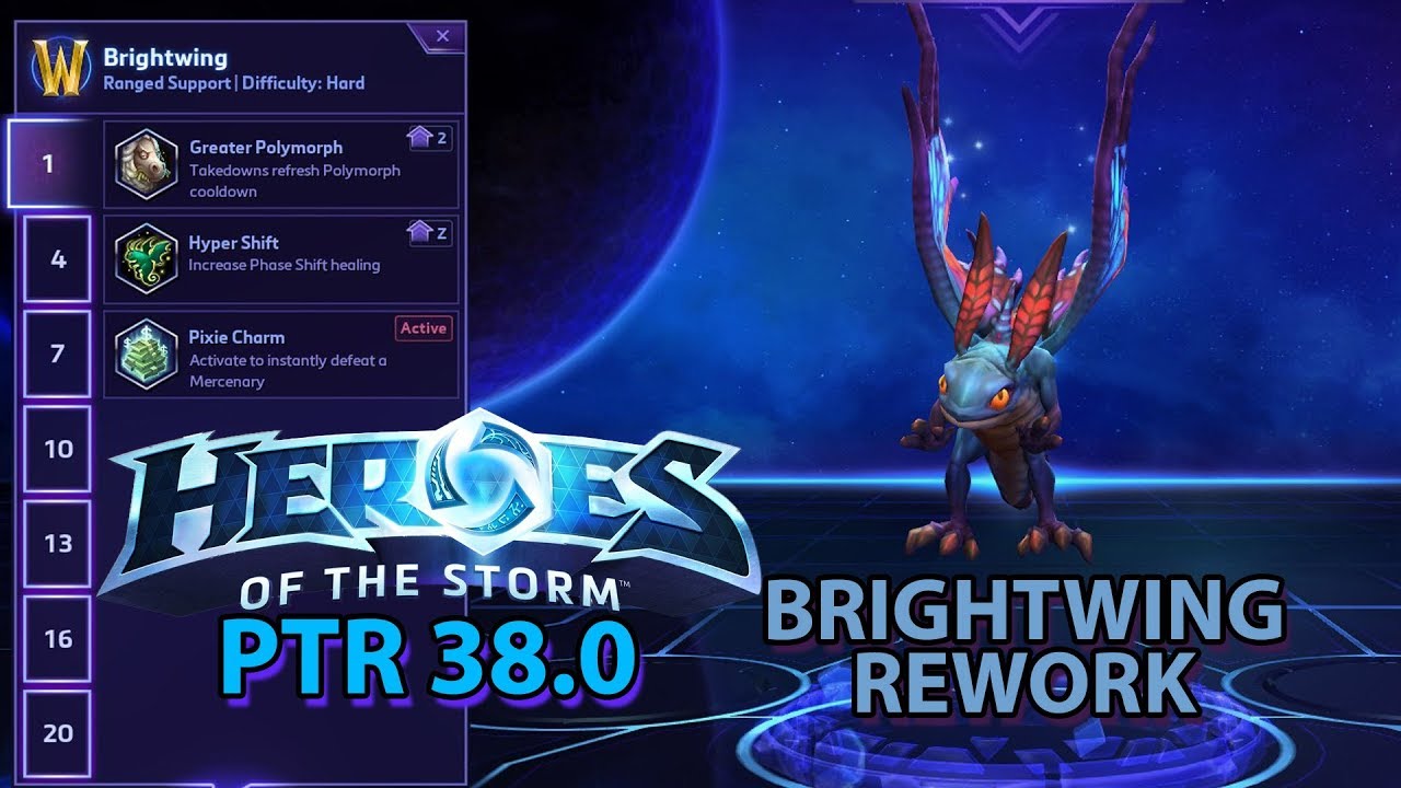 Heroes of the Storm PTR 38: Brightwing Rework vs AI
