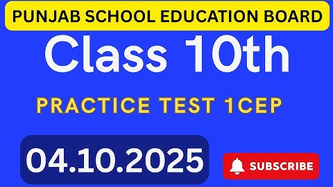 PSEB Class 10th CEP Practice Sheet | Practice Sheet #pseb @tajsharmamaur