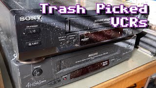 Trash Picked VCRs Inspection & Service