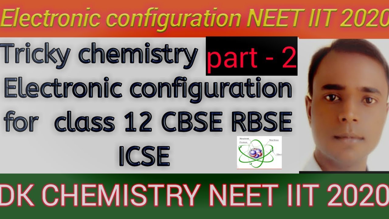 Electronic configuration class / electronic vinyas neet 202011 cbse